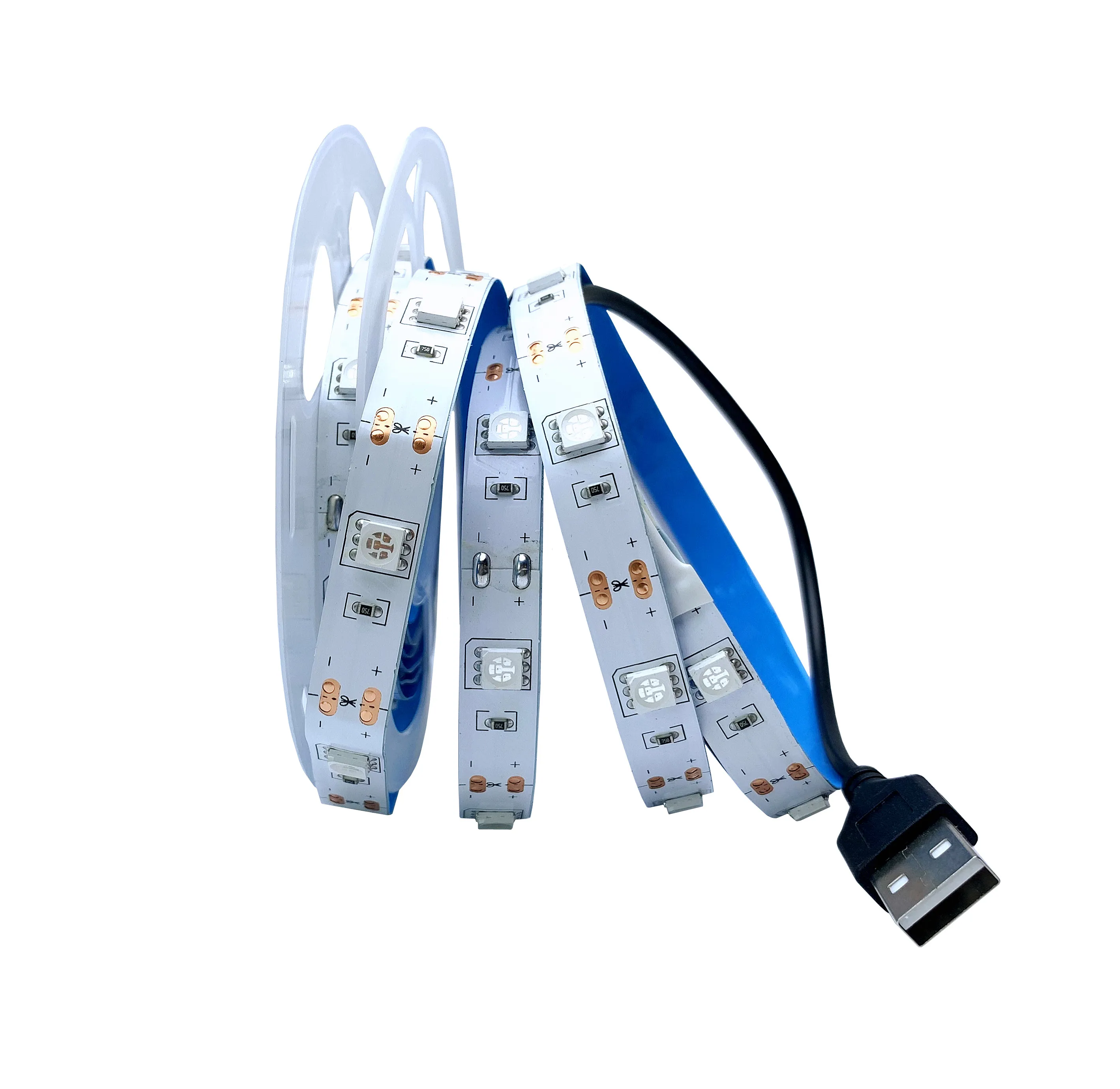 UV LED Strip Light DC5V 5050 SMD 0.5M 1M 2M Backlight Purple USB UV LED Ribbon Ultraviolet Backlight  for DJ Fluorescence