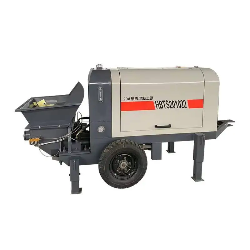 Concrete For Buildings, Small Grouting Pump, Fine Stone Mortar Feeding, Inclined Secondary Structure Pump