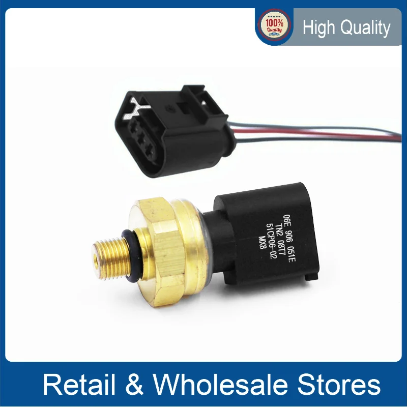 Low Pressure Sensor Fuel Oil Pressure Sensor Regulator 06E906051J  06E906051E For Audi A3 A4 A5 A6 A7 A8 Q5 Q7 Seat Skoda VW