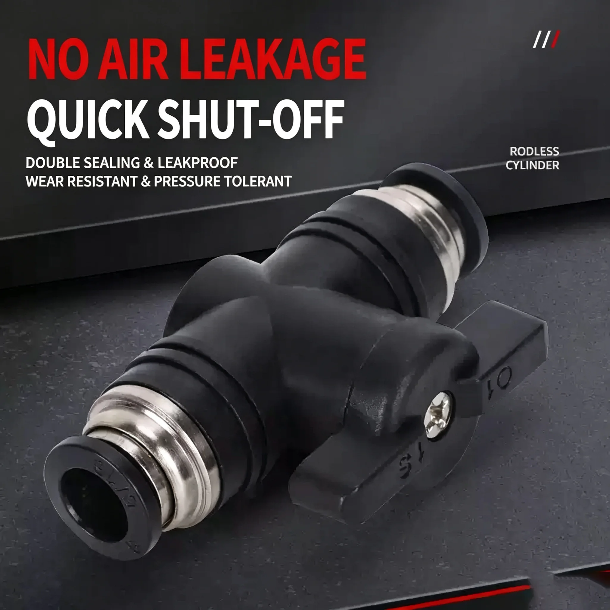 10/50Pcs To Turn Switch Manual Ball Current-limiting BUC 4mm 6mm 8mm 10mm 12 Pneumatic Push In Quick Joint Connector Hand Valve