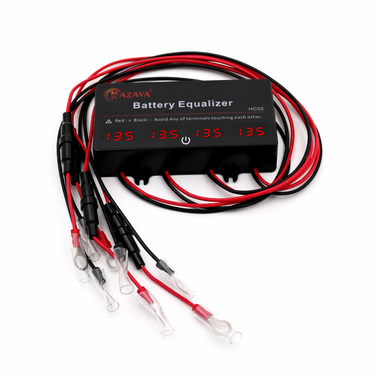 MAZAVA HC02 Battery Equalizer For 12/24/36/48V Batteries Voltage balancer 4S Active Lead Acid Touch Switch Battery Controller