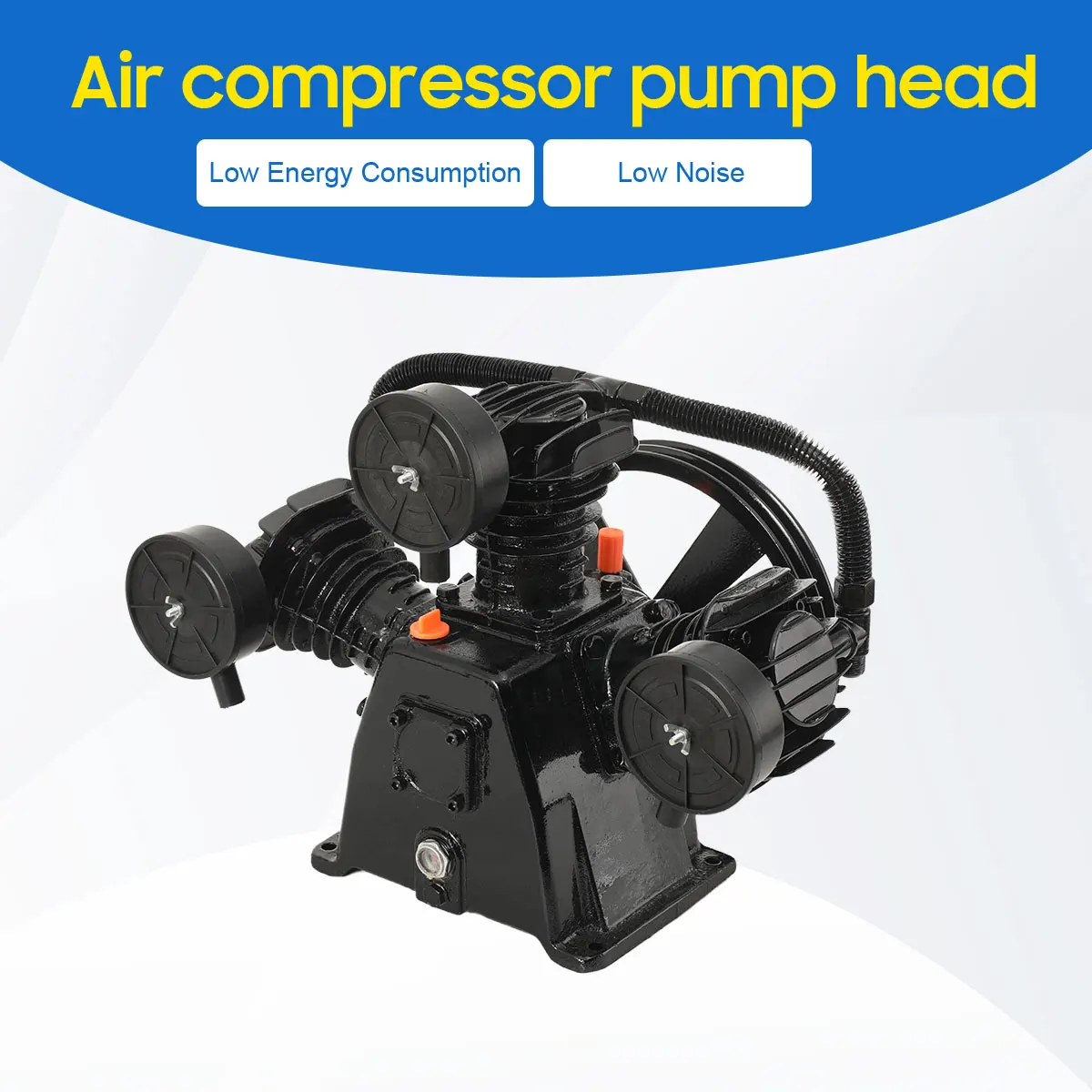 

Головка поршневого компрессора 3 кВт, трехцилиндровая, для малогабаритного воздушного насоса, запасные части, промышленный воздушный насос