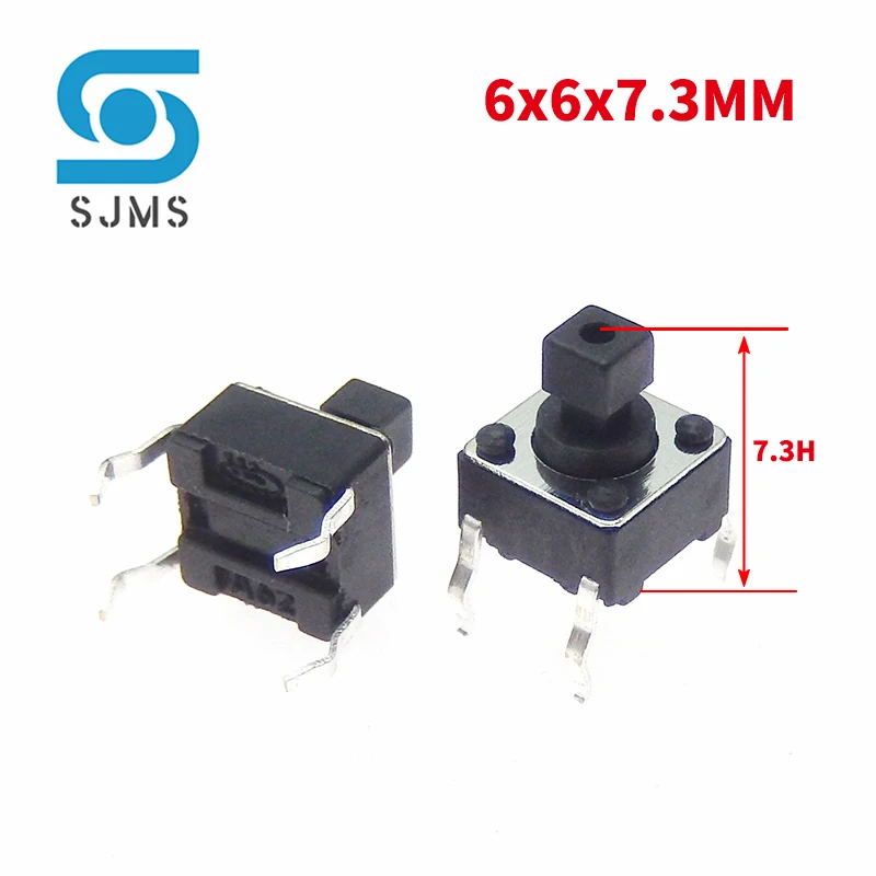 20/50PCS 6X6 6X6X5mm DIP 4Pin Tactile Micro Push Button Switch 6*6*4.3/5/6/7/8/9/10/11/12/13MM Micro Touch Button Power Switches