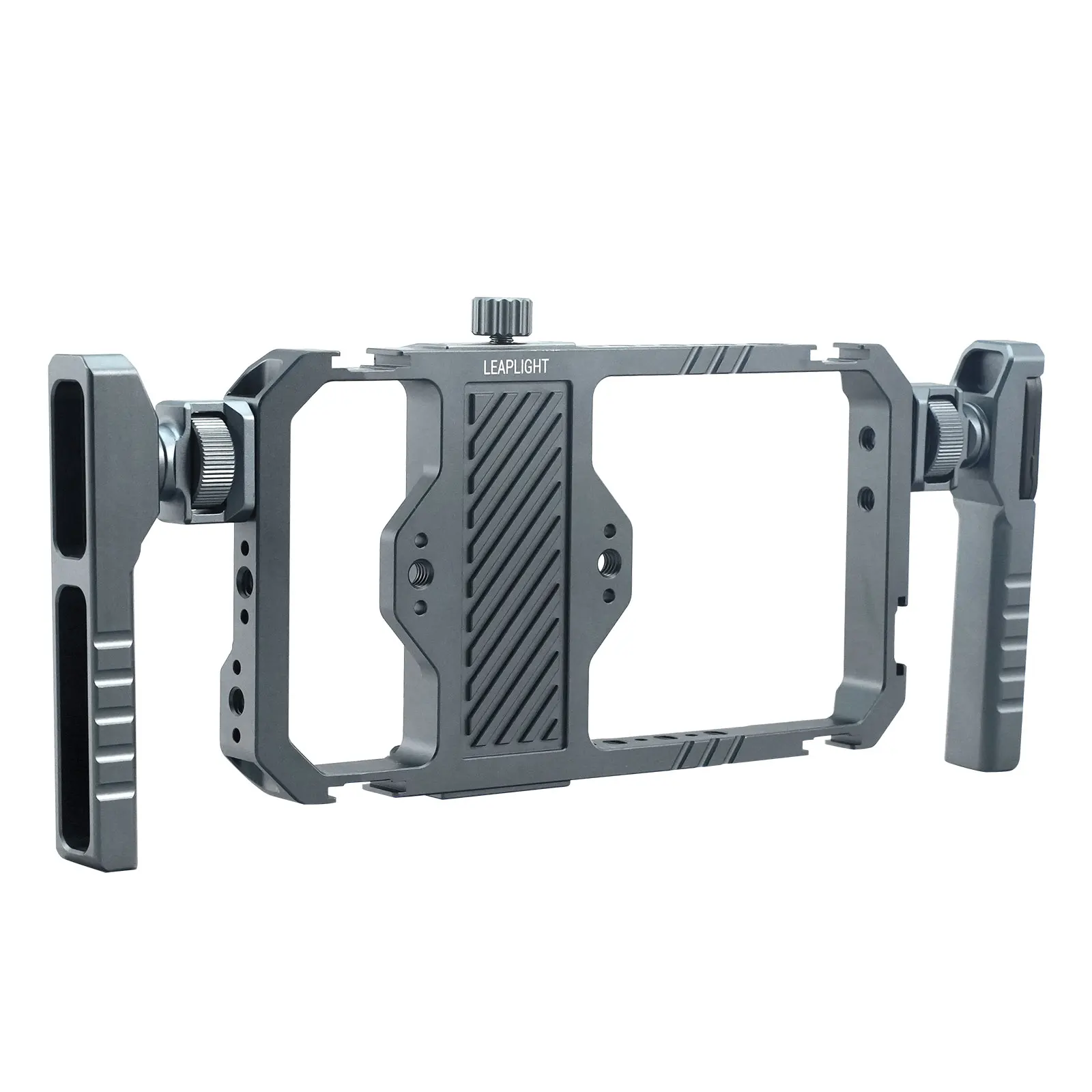 

Leaplight Phone Rig Cage with Dual Handles Phone Stabilizer Tripod Mount Bracket for Vlog Video Recording Photography
