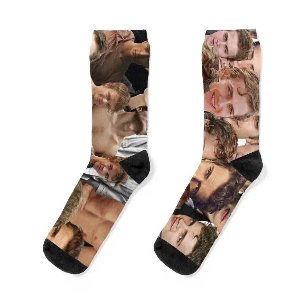 

Hayden Christensen Photo Collage Socks colored floor Toe sports Socks Men Women's