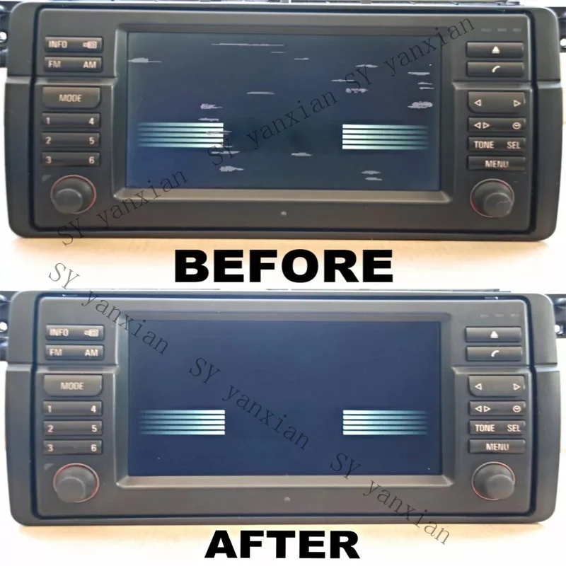 SY+ LCD For BMW NAVIGATION MONITOR RADIO DISPLAY WIDE SCREEN E38 E39 E46 540 740 M3