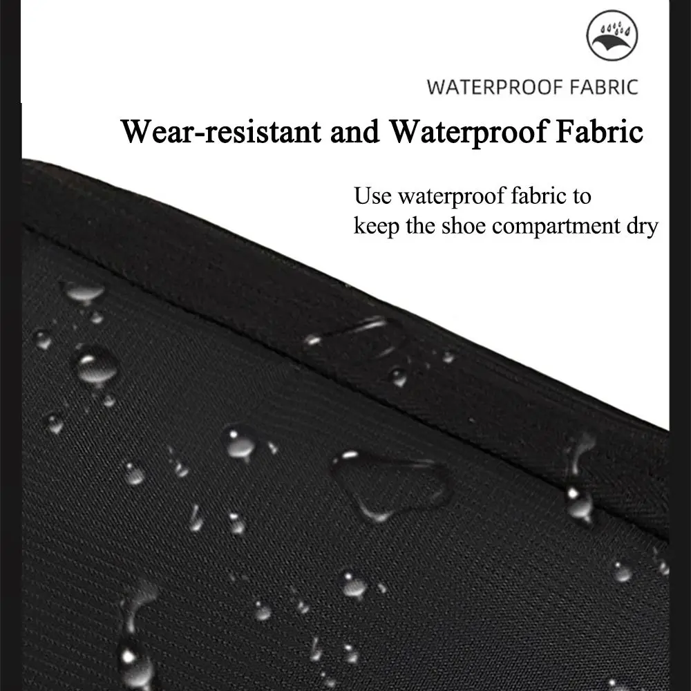 

Large Capacity Shoe Storage Bags Portable Waterproof Sneaker Bag Black Foldable Travel Storage Case Travel Accessories