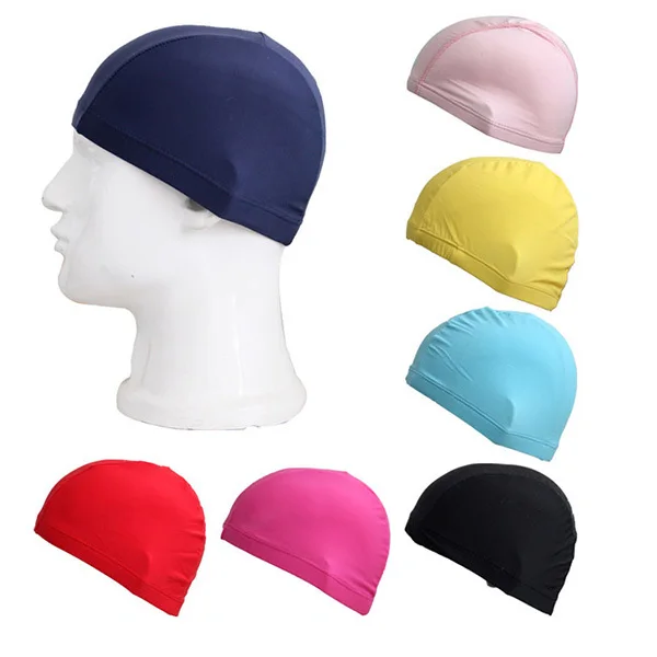 

1pcs Stylish Pure Color Swim Cap For Women Durable Reusable Comfortable Anti-Slip Design Random Color Swimming Caps For Women