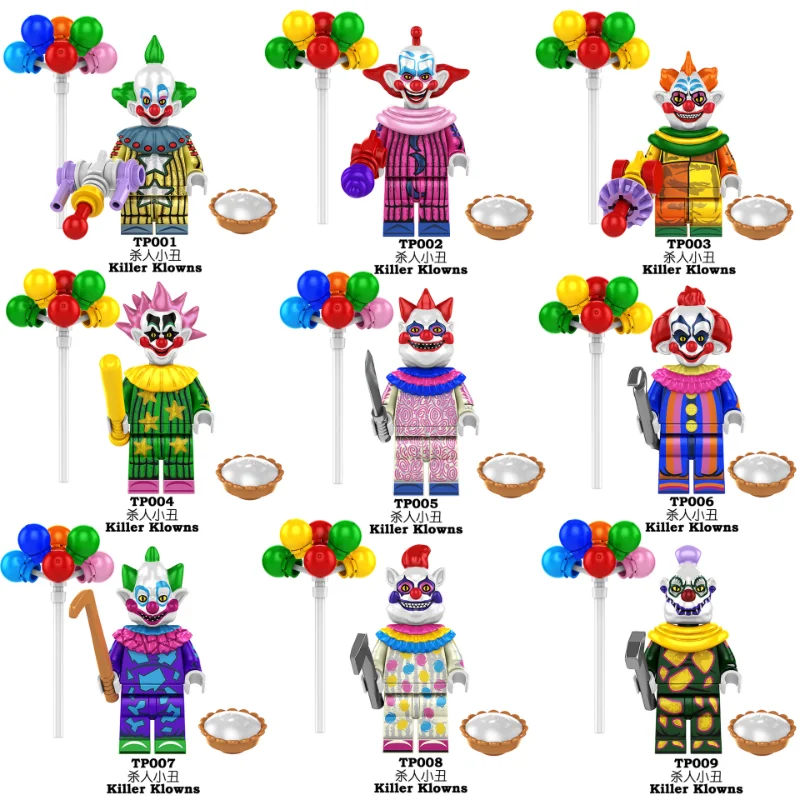 Dream Back Party Colorful Balloon Clown Assembled Building Blocks Dolls Children's Toys Birthday Gifts Christmas Gifts