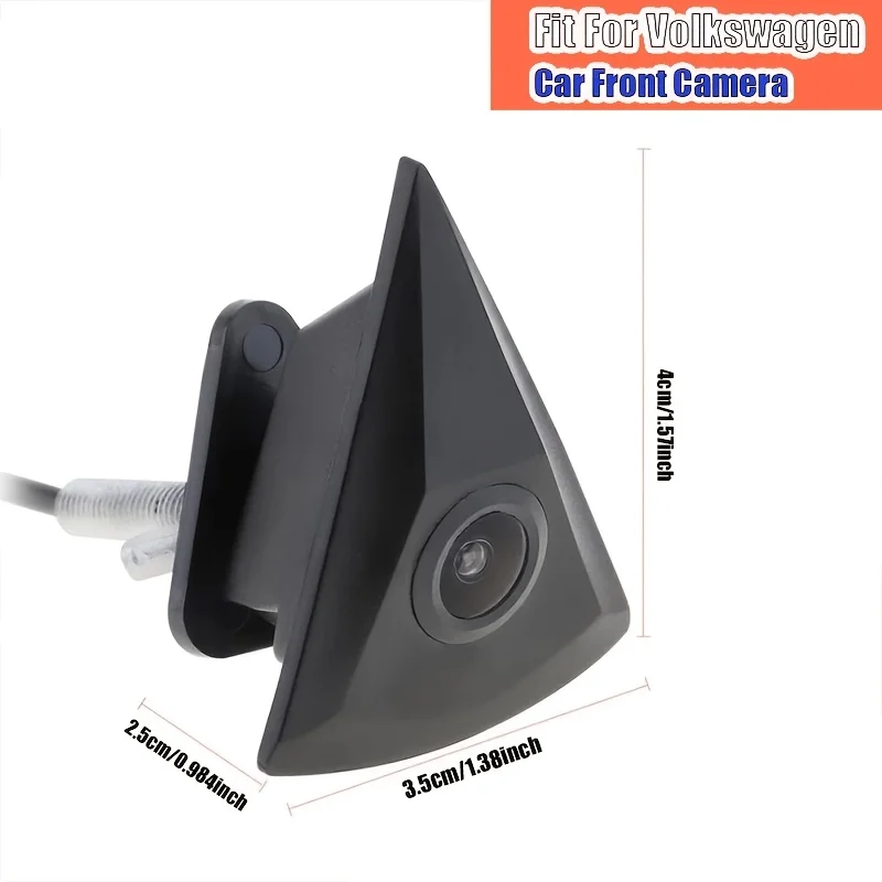 Front View Camera,Fit for VW for VOLKSWAGEN GOLF Jetta Touareg Passat Polo CC Tiguan Bora Caddy Touran Wide Degree Logo Embedded