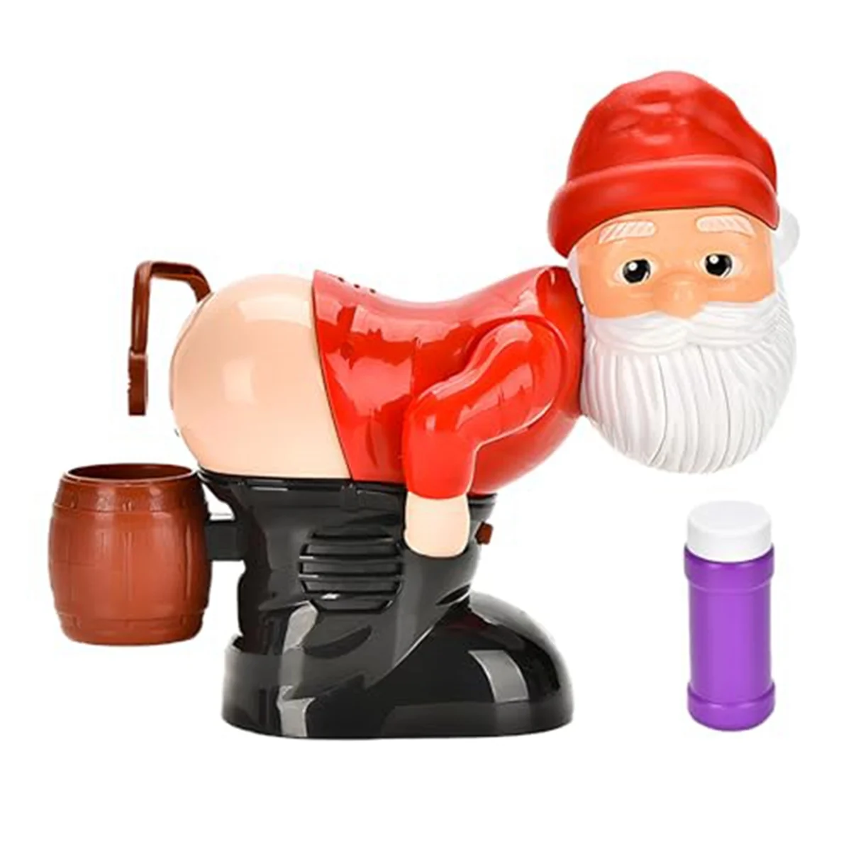 Zabawna maszyna do dmuchania baniek mikołajów z migającymi światłami i muzyką, świąteczna dmuchawa do baniek mydlanych do aktywności na świeżym powietrzu i w pomieszczeniach 1 zestaw