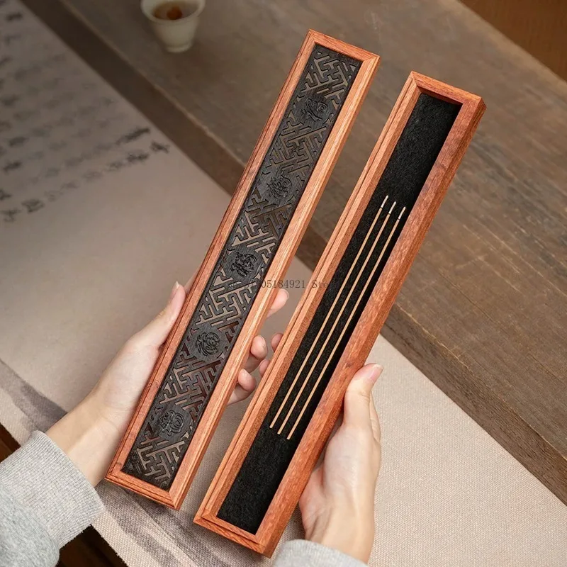 36.5CM High Style Wooden Lying Incense Burner Household Indoor Offerings Tea Room Ornaments Yoga Meditation Aromatherapy Burner