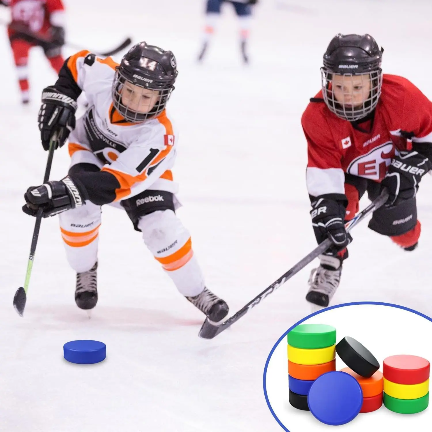 Puky hokejowe z pianki sportowej, czarne, 12 sztuk, puk hokejowy 3 cale, puk treningowy do hokeja, puk wyścigowy, do użytku w pomieszczeniach, lekkie akcesoria hokejowe