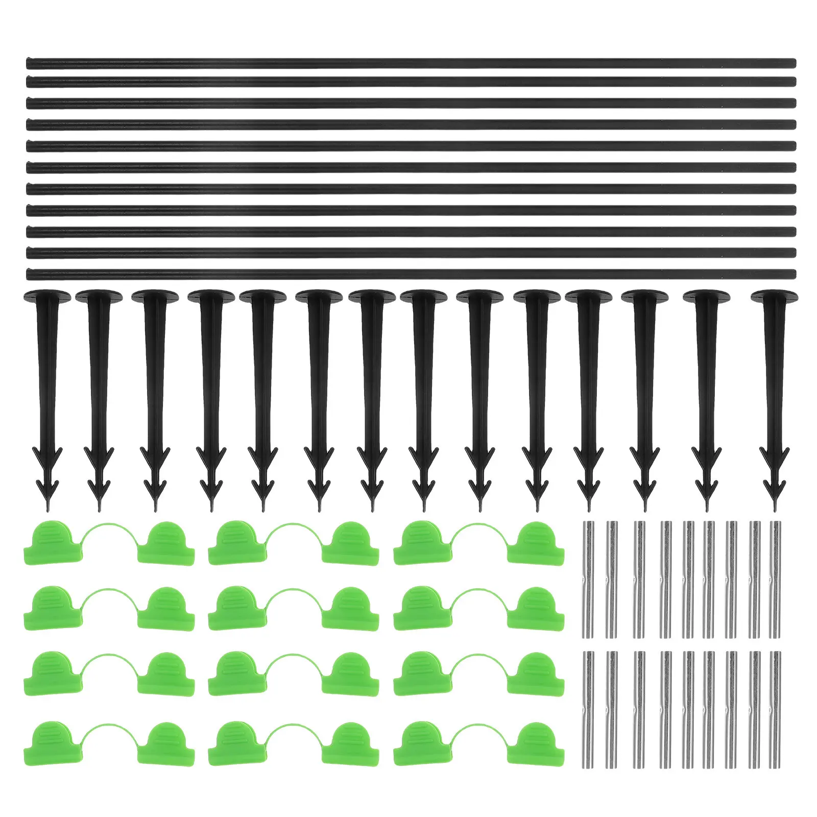 

Сетка для сада с каркасом из стекловолокна 60 см для защиты растений, легкая сборка, эффект теплицы, каркас для укрытия грядок