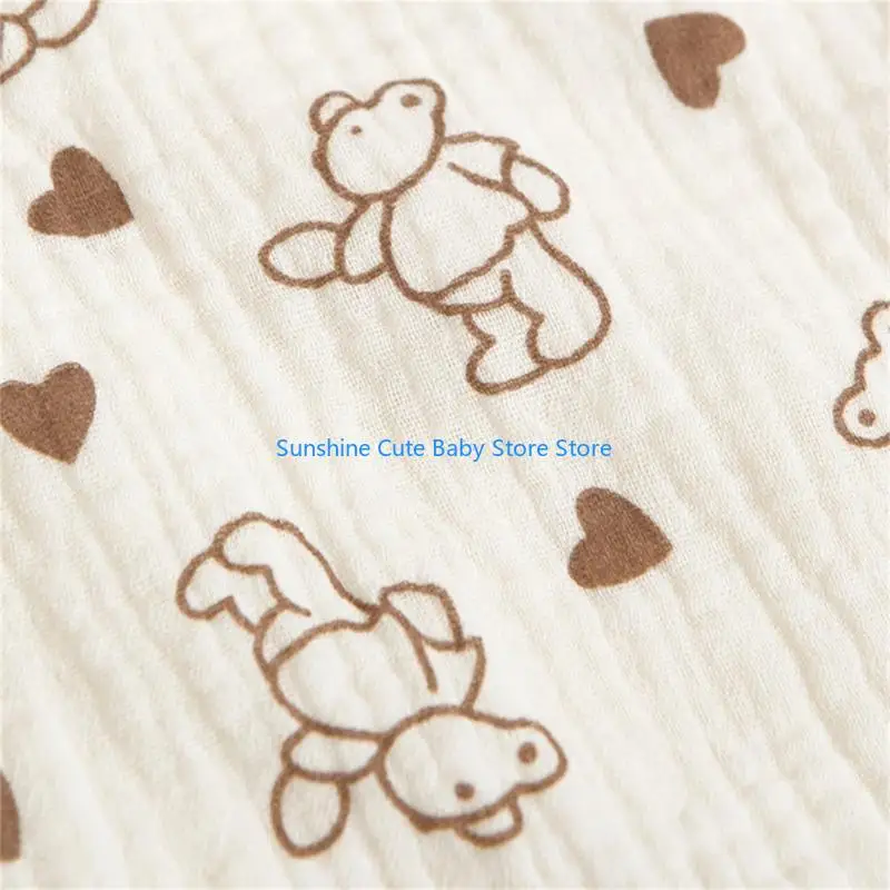 

C5AF Baby Unisex Cotton Drooler Bibs Cotton for Waist Stool Eating Feeding Burp Cloth