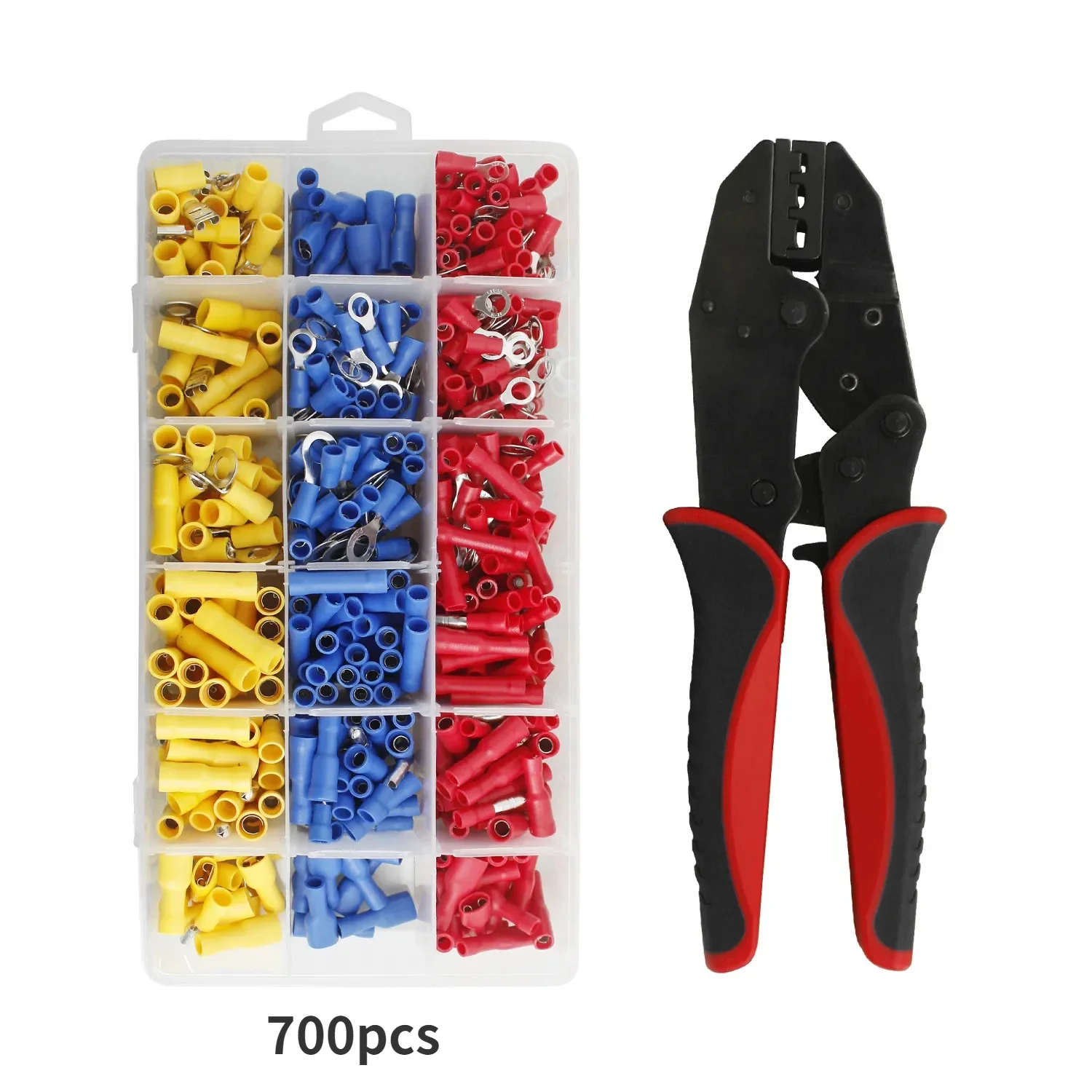 Crimping Tools Kit for Insulation Terminals RV/SV/MDD/FDD/BV Wire Crimping Pliers Connectors Electrical Tool
