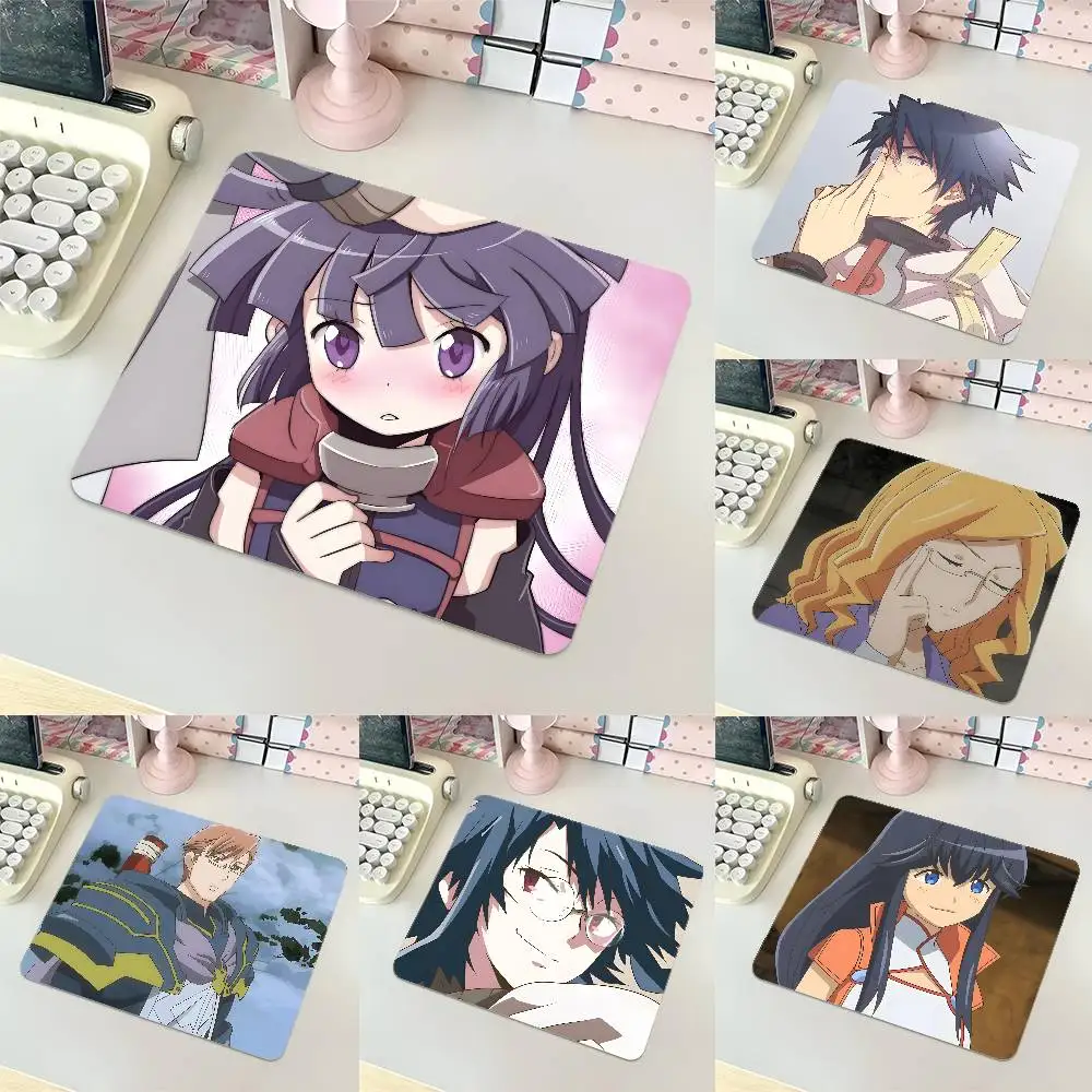 Log Horizon Mousepad Small LockEdge Mouse Pad For Gamers Computer Desk Pad Rectangular Anti-slip Rubber