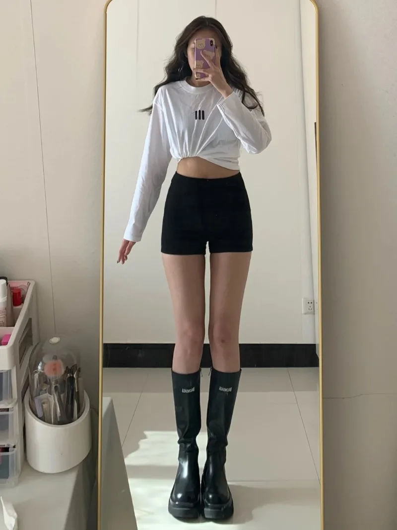 

High-Waisted Yoga Shorts Buttock-Raising for Women Abdominal-Toning Fitness Shorts, Three-Layer Quick-Drying and Breathable