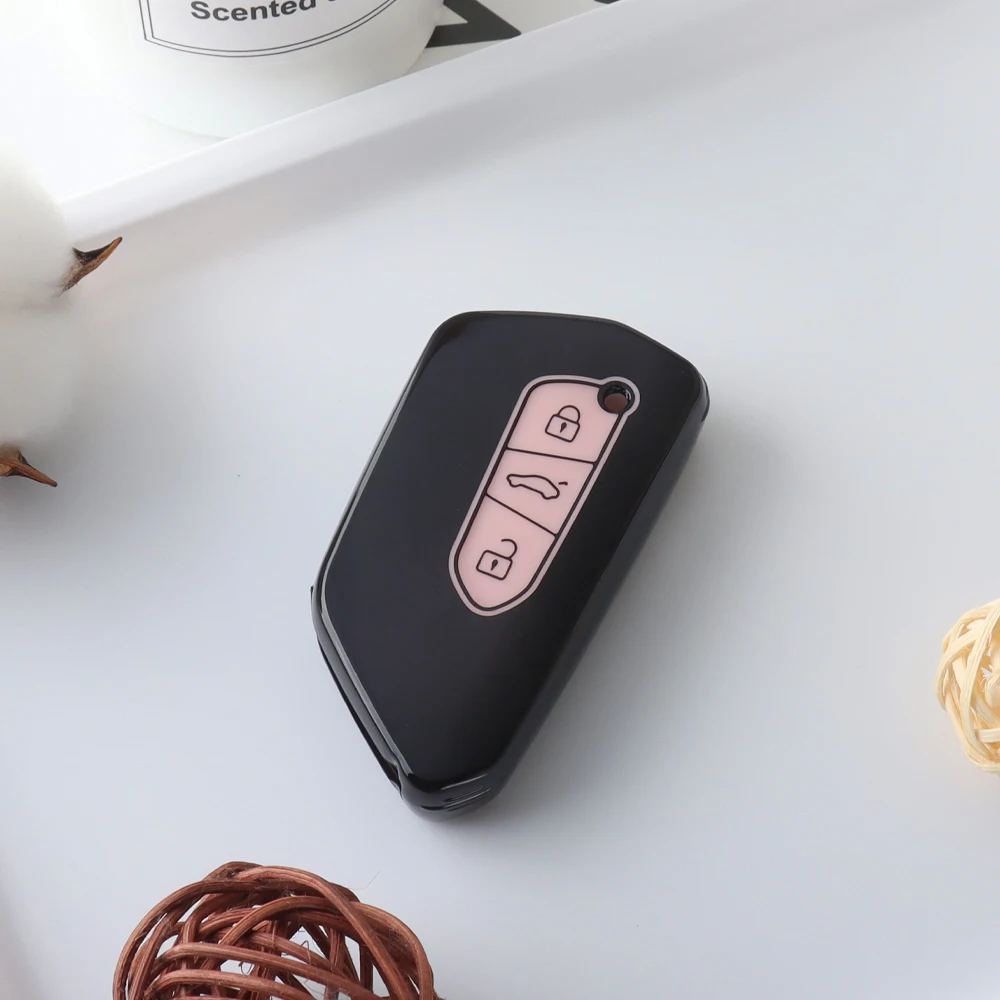 TPU Car Key Case for VW Volkswagen Golf 8 5 6 MK6 Tiguan Polo T-roc Jetta Passat CC SEAT Leon Skoda Octavia GTI Accessories