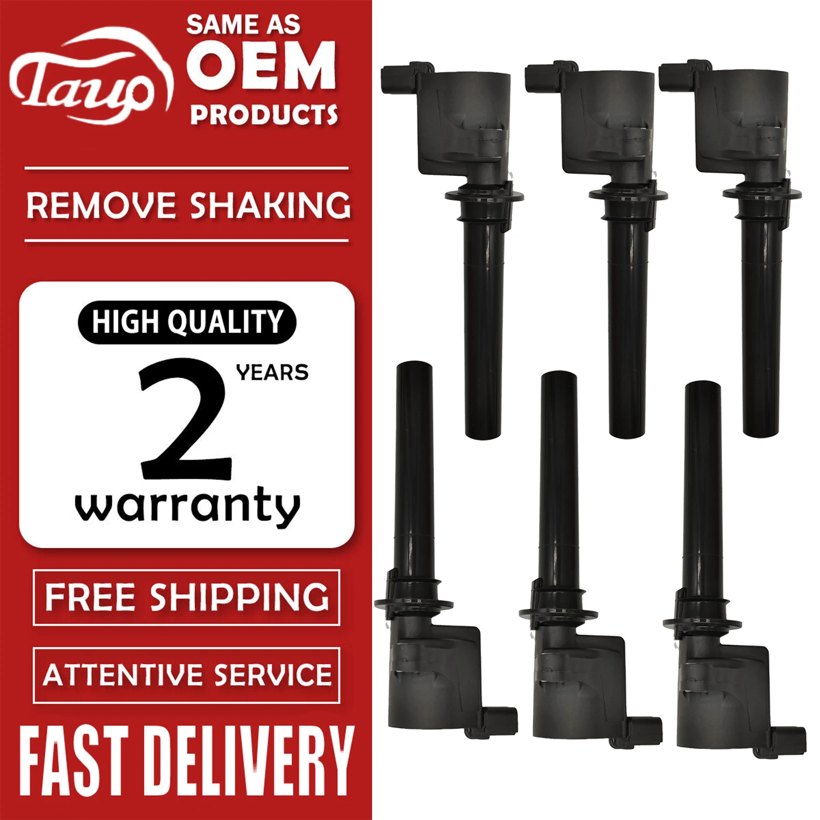 

6Pcs Ignition Coils 89057152 7805-1158 2505-98350 Compatible with MAZDA 6 Tribute MPV Tribute 2505-98350