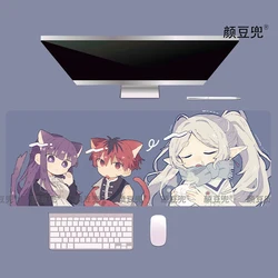 Frieren Beyond Anime Mouse Pad, Tapete de Teclado da Empresa, Computer Desk Mat, Company Desk Mat, Tamanho grande e pequeno