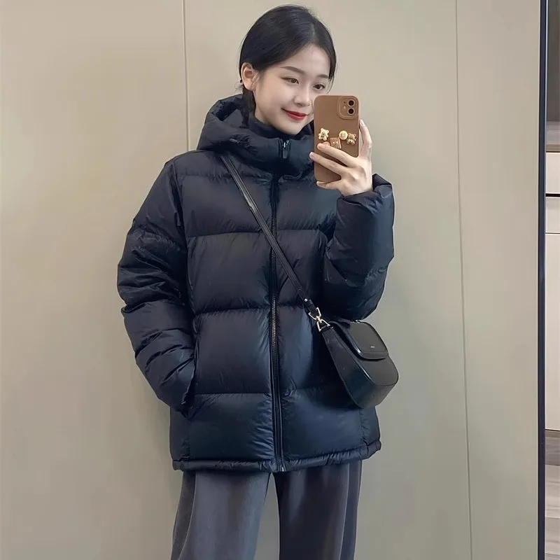 

Parkas Womens Girls Short Autumn Linen Lining Buttoned Fitted Cropped Layered Simple Youthful Practical Slimming Cleanfit Chic