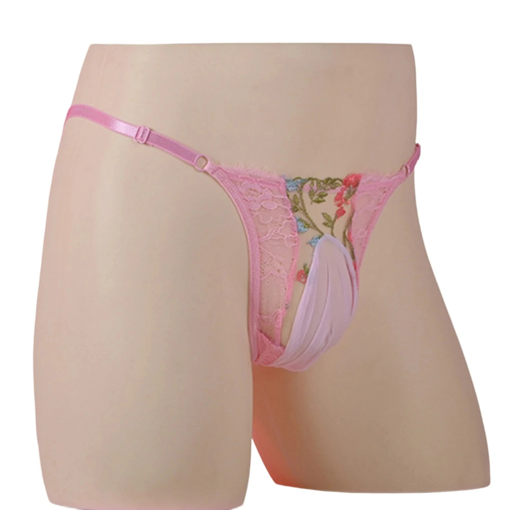 

Mens Adult Underwear Adjustable Waist Sissy G-String Thong Intimate Hot Novelty Panties Erotic Lingerie Underpant Men's Panties