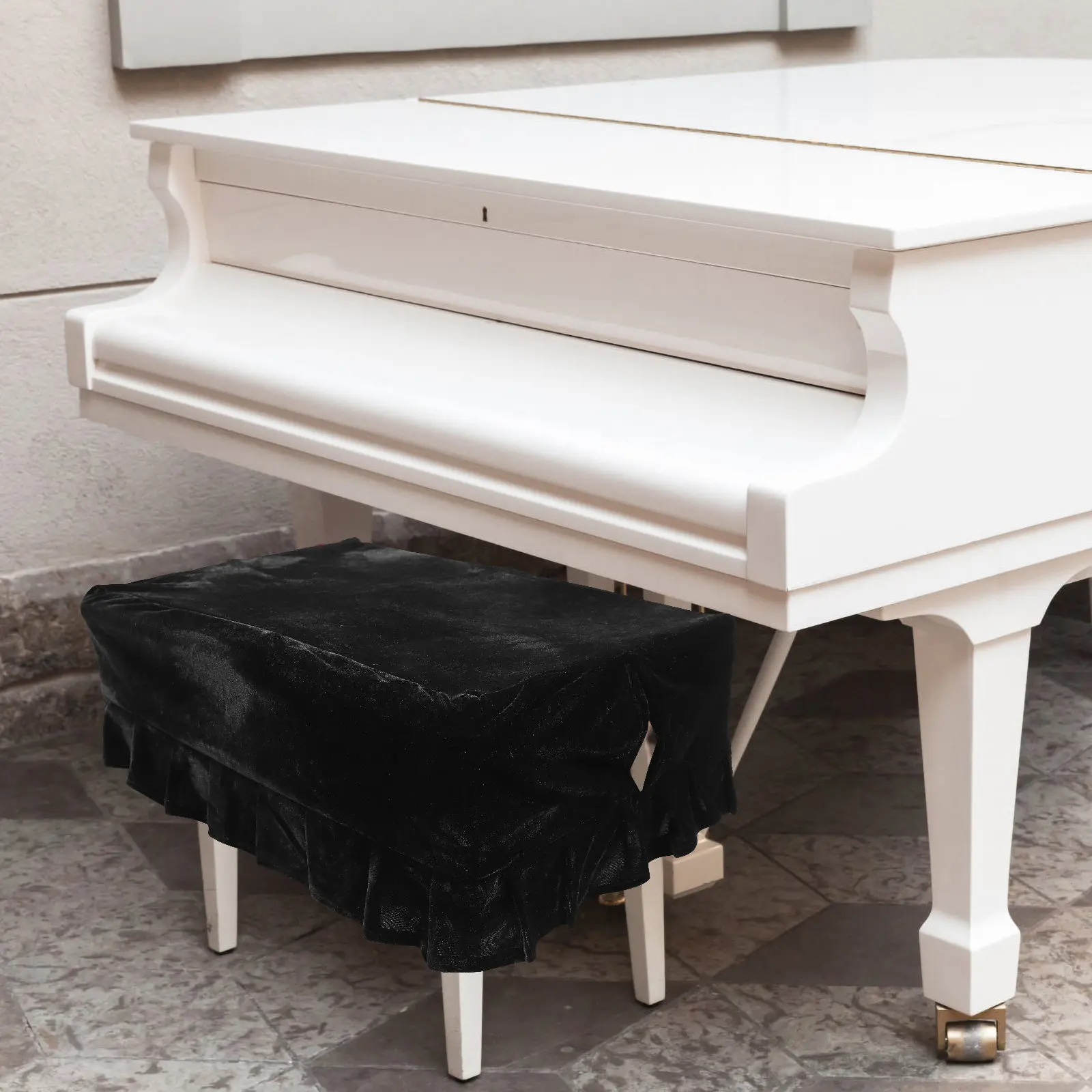 

Чехол для фортепианного стула, мягкий эластичный чехол, пылезащитный, удобный, эластичный чехол для фортепианного стула, защитный чехол для стула, элегантный.