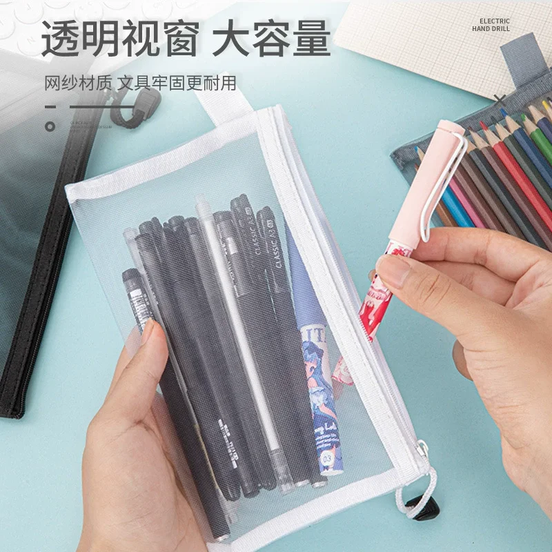 Нейлоновый-прозрачный-пенал-на-молнии-однотонная-прозрачная-сумка-для-канцелярских-принадлежностей-на-молнии-дорожный-чехол-косметичка-«Снова-в-школу»