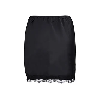 Linad Elegant Satin Embroidery Pencil Skirts Summer Sexy High Waist Split Mini Skirts For Women Fashion Slim Skirt Female 2025 6