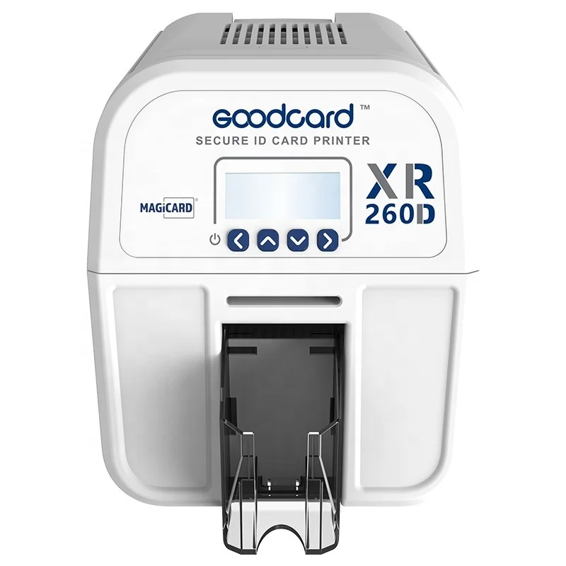 High performance and low energy consumption Goodcard XR260D Most Reliable PVC ID Card Printer Machine With Double Side Printed