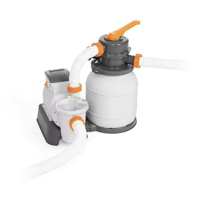 Portable Above Ground Pool Filter Pump System Plastic Sand Filter Set for Home Swimming Pool Cleaning Tools Accessories Kit