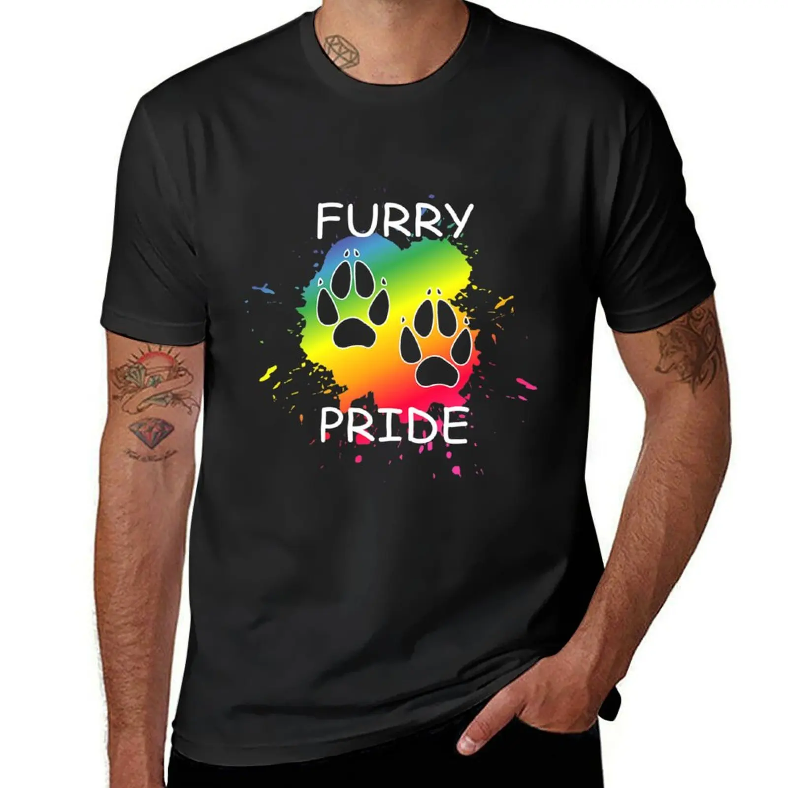 

Furry Pride Dog Owner And Lgbt Member T-Shirt boys whites oversize t-shirts man blue archive cute clothes mens t shirts pack