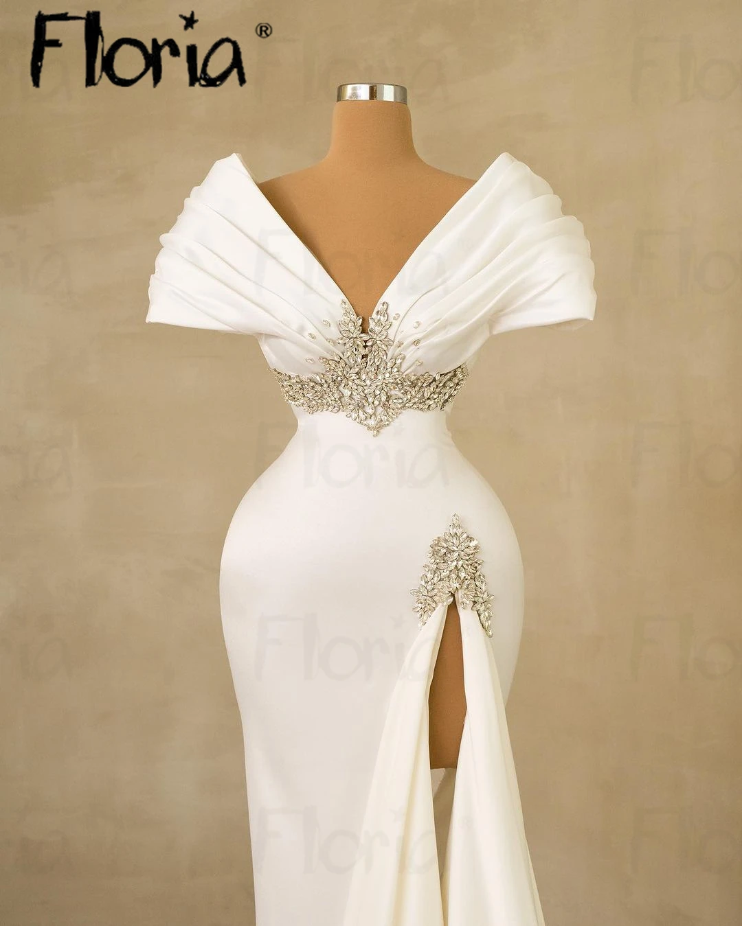 Belle robe de soirée formelle pour femme, robe de cérémonie de mariage, perle argentée faite à la main, fête de la mariée, quel que soit le trio, 6 styles