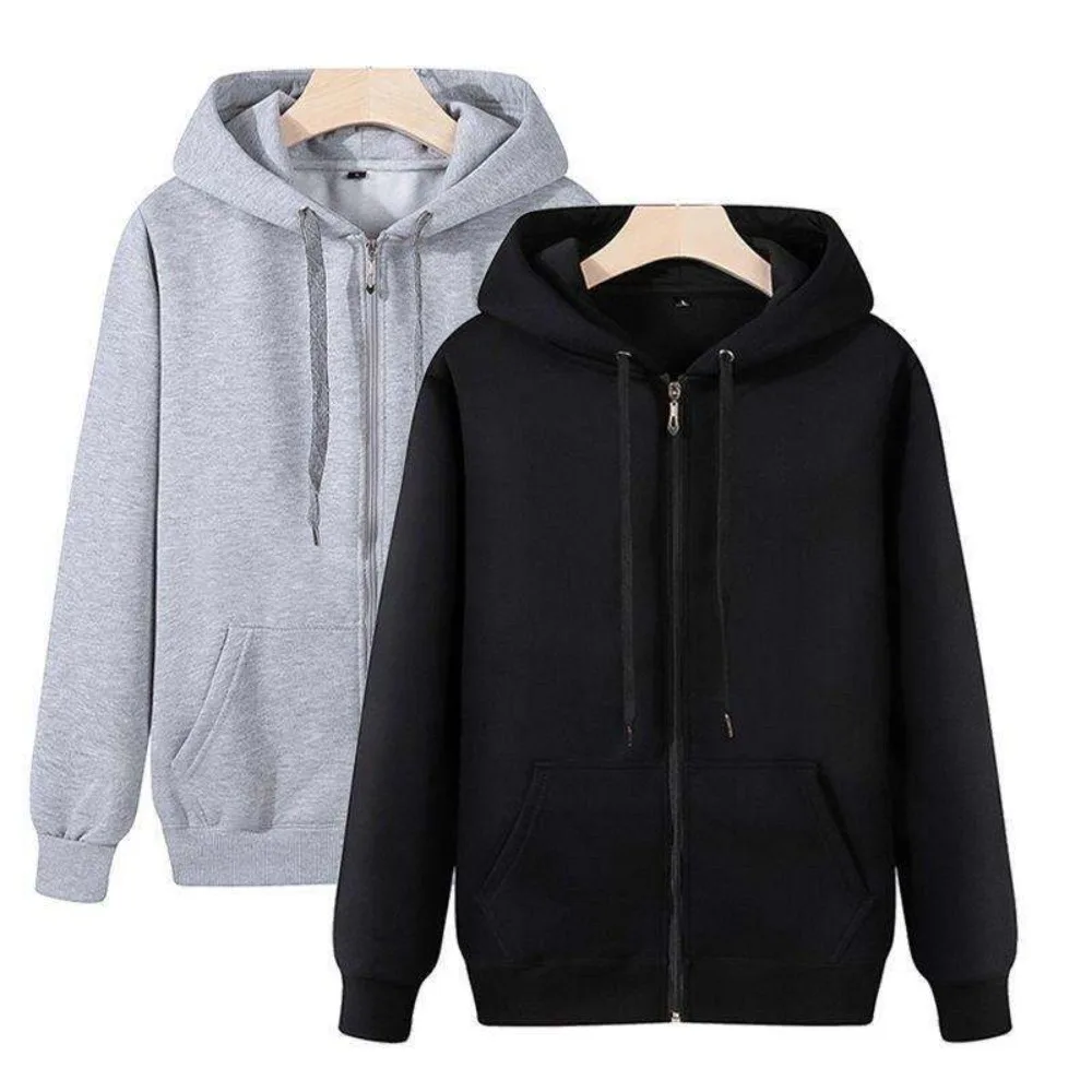 

Men Zip Up Hoodie Boxy Fit Women Loose Long Sleeve Hooded Spring Autumn Cardigan Sweater Men Clothing Sweatshirts Streetwear