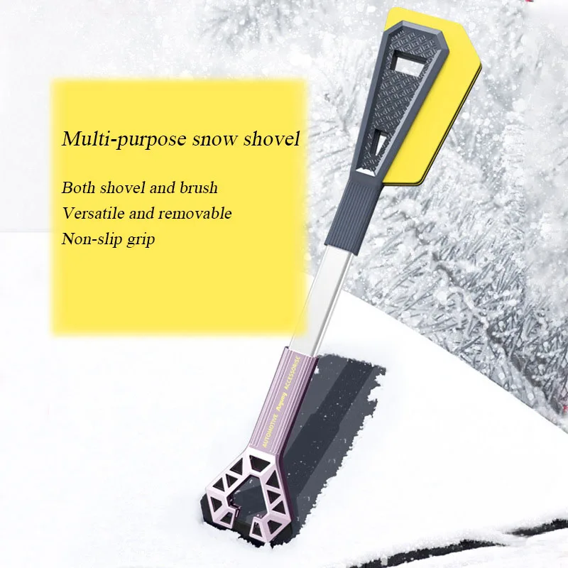 Multifunctional Car Snow Shovel Aluminum alloy +EVA Sponge Detachable Ice Breaker Winter Snow Brush Shovel Car Snow Remover