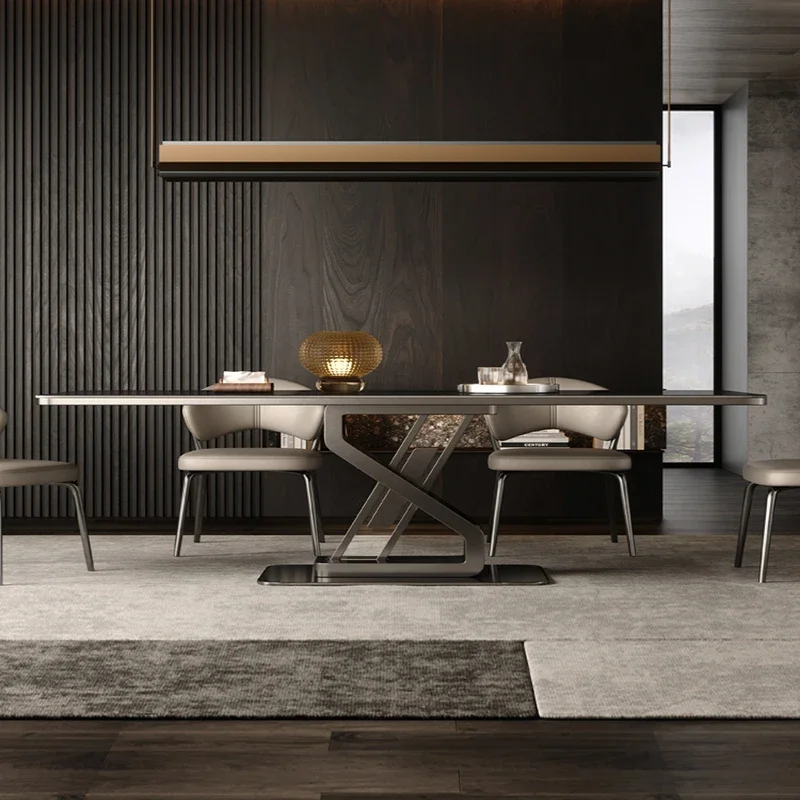 

Restaurant Tables Luxury Dining Table Modern Rooms Service Rectangular Cafe Chairs Kitchen Mesa Plegable Designer Coffee Oval