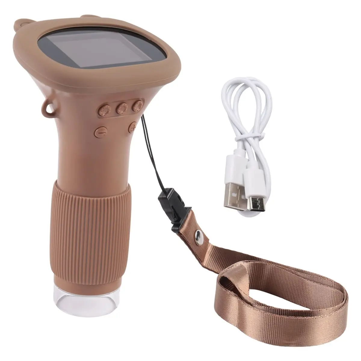 【STABLE QUALITY】 Children Electron Microscope Pocket Microscope for Children with 8 LEDs Digital Microscope with Adjustment Butt