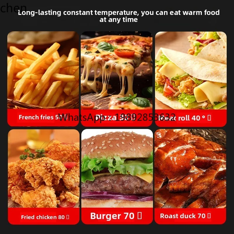 ZS Wärmedämmung Vitrine elektrische Heizung konstante Temperatur Frischhaltung gebratener Tortenladen gekochter Lebensmittelschrank