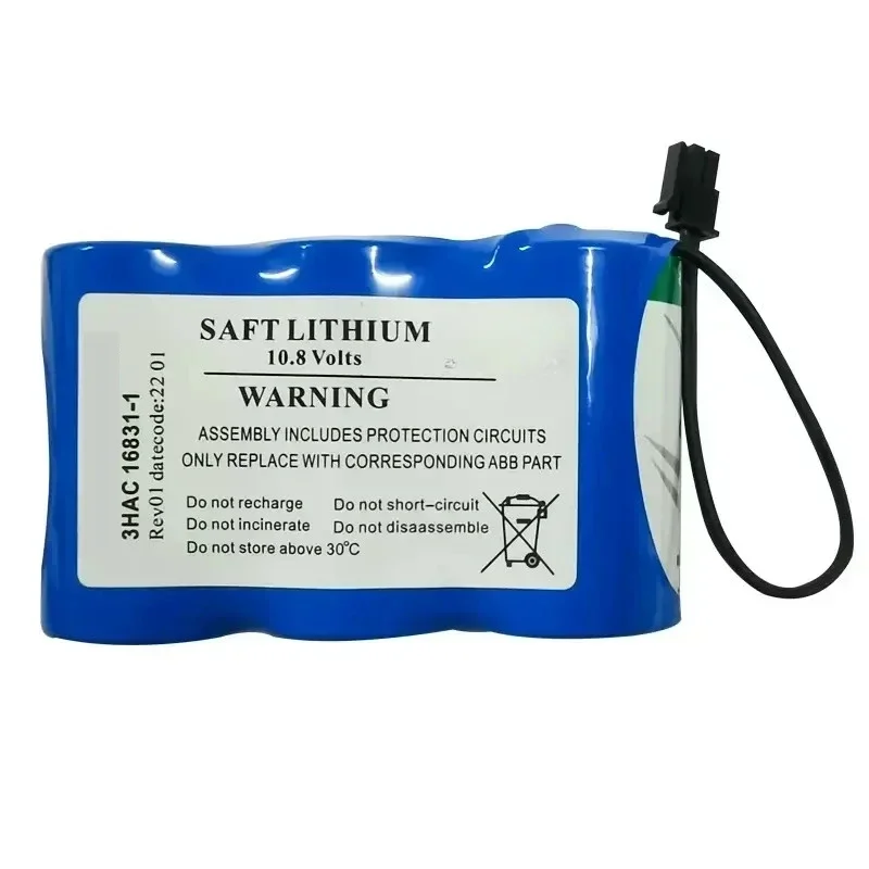 3HAC16831-1 10.8V SAFT Non-rechargeable Lithium Battery Pack For ABB IRC5 Robot SMB Encoder Backup Spare Cell