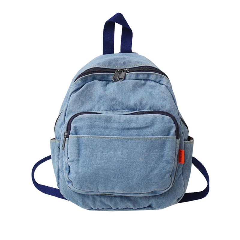 Vintage Denim Backpack School Travel Daypack Shoulder Bags for Teenager Girls