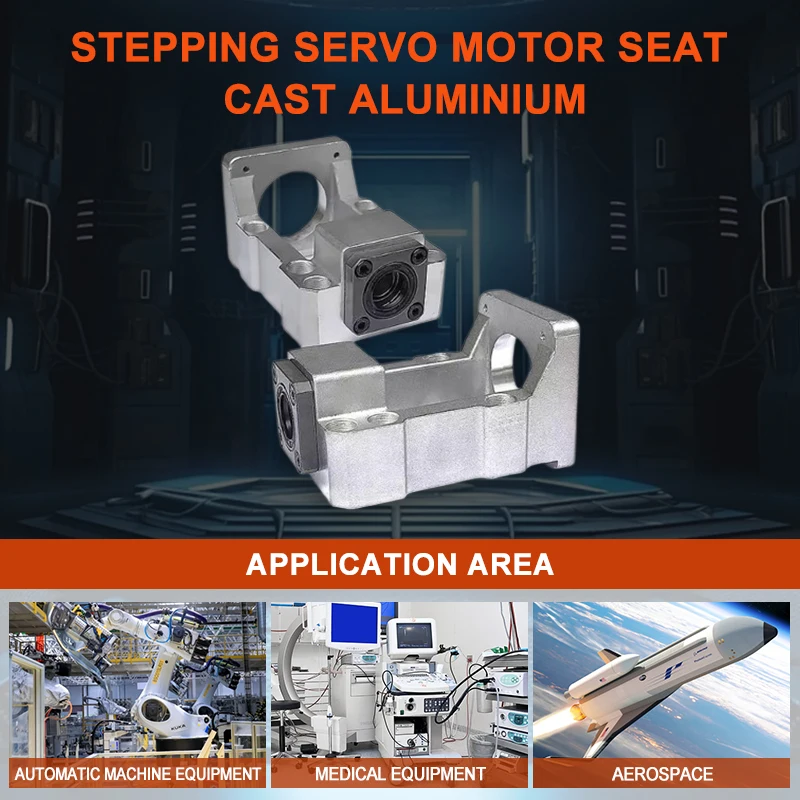 Stepper Servo Motor Base Integrated Bracket Support Aluminum Alloy HM12-86 Suitable For Nema34