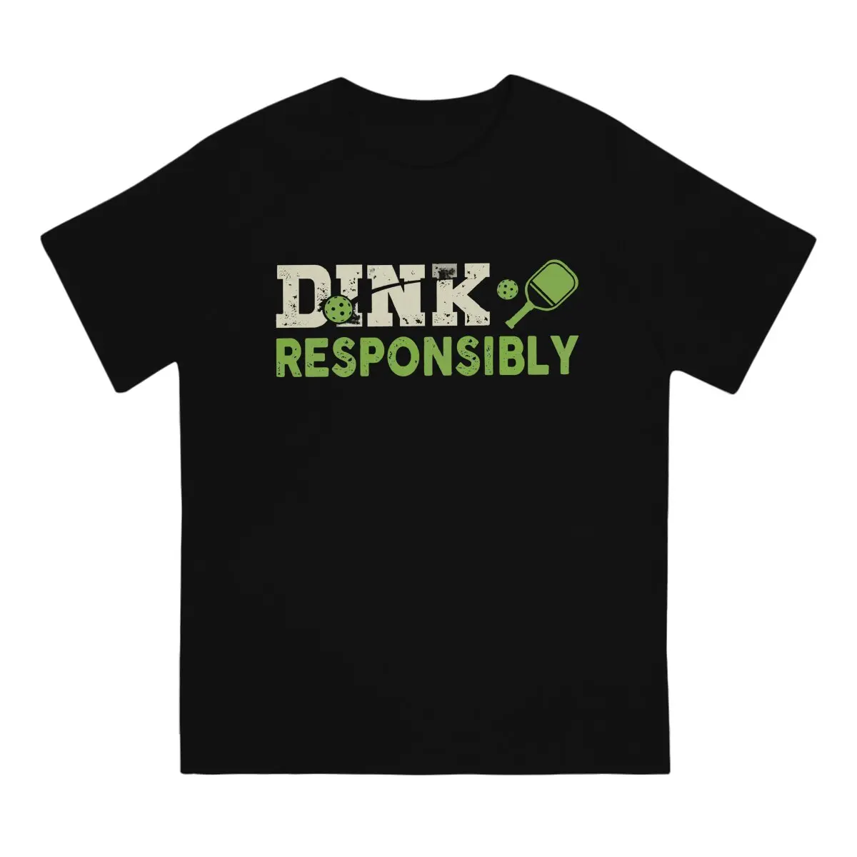 Dink Responsibly Pickleball TTA Tshirt Homme Men's Streetwear Blusas Polyester T Shirt For Men