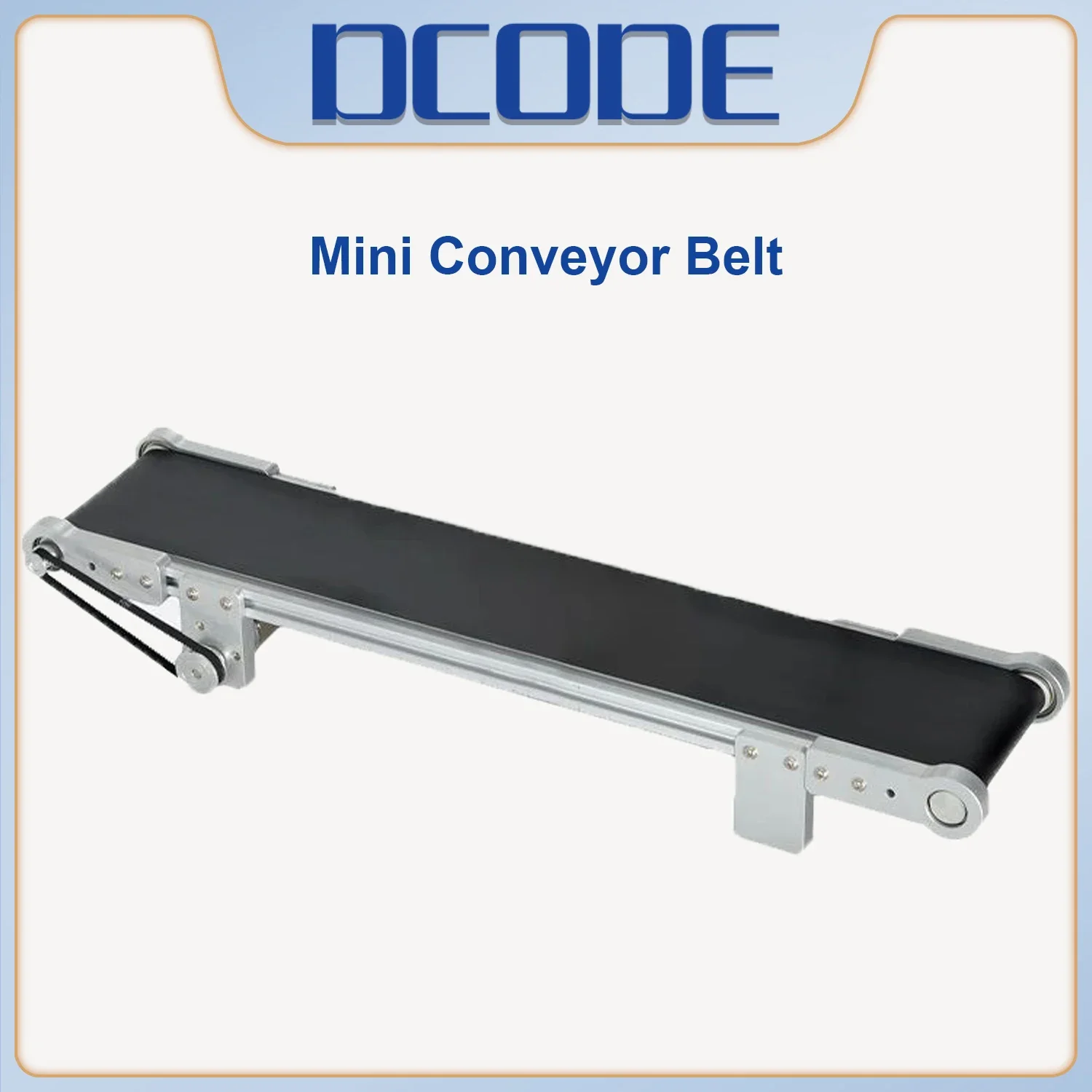 DCODE-MINI cinta transportadora de PVC de 60CM, impresora de código de fecha, velocidad ajustable, piezas de impresora de inyección de tinta de