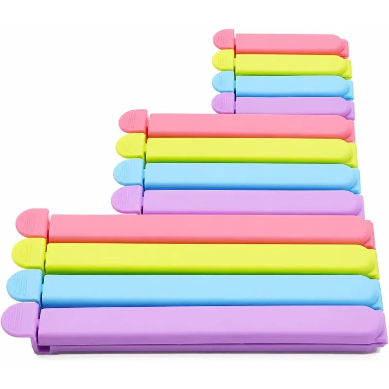 12 PCS Sealing Clips for Food and Snack Bag(2.75 in, 4.33 in, 6.29 in)