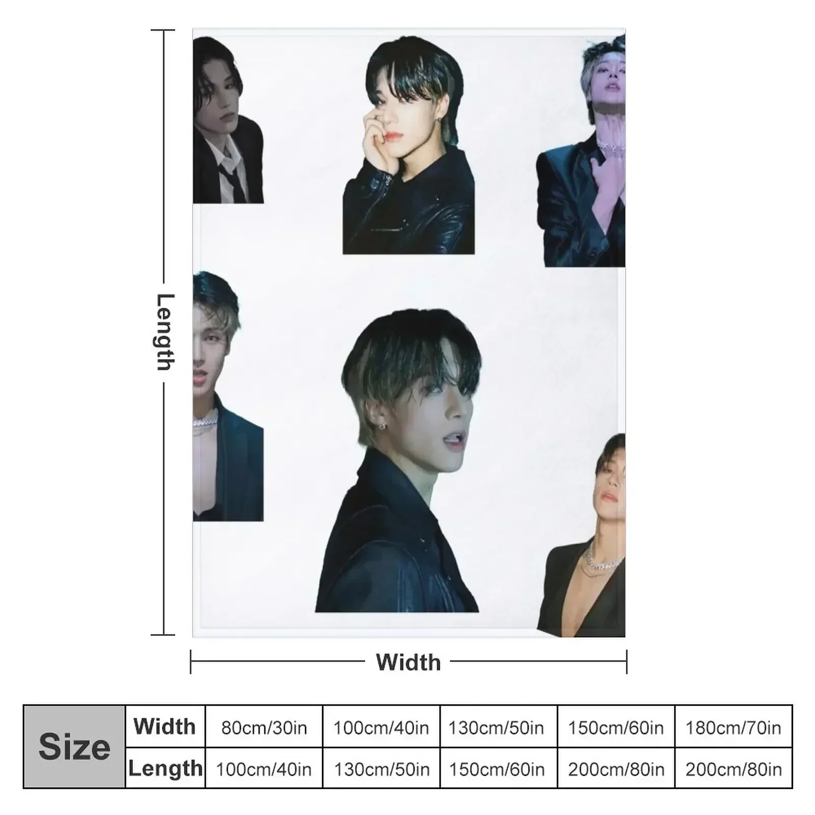 wooyoung,ateez bad dance cover Throw Blanket heavy to sleep Tourist warm winter Beach Picnic Blankets