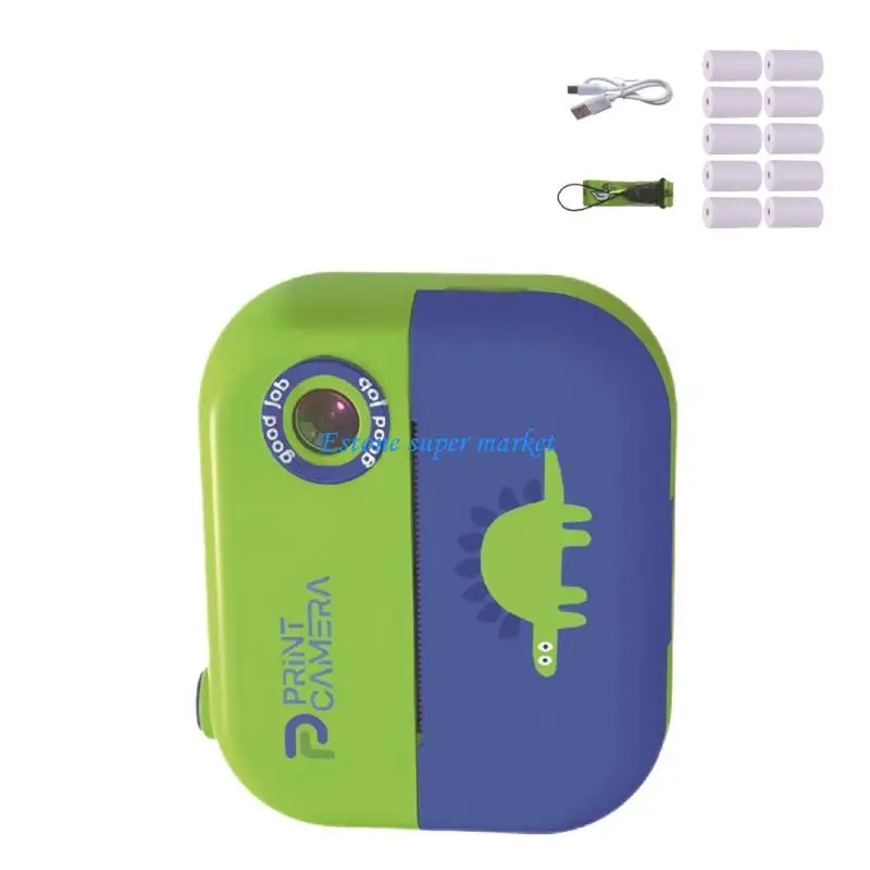 090B Kreatywny strzelający aparat zabawkowy dla dzieci Natychmiastowy wydruk zdjęcia 16 pamięci Zbudowane w konkursach USB