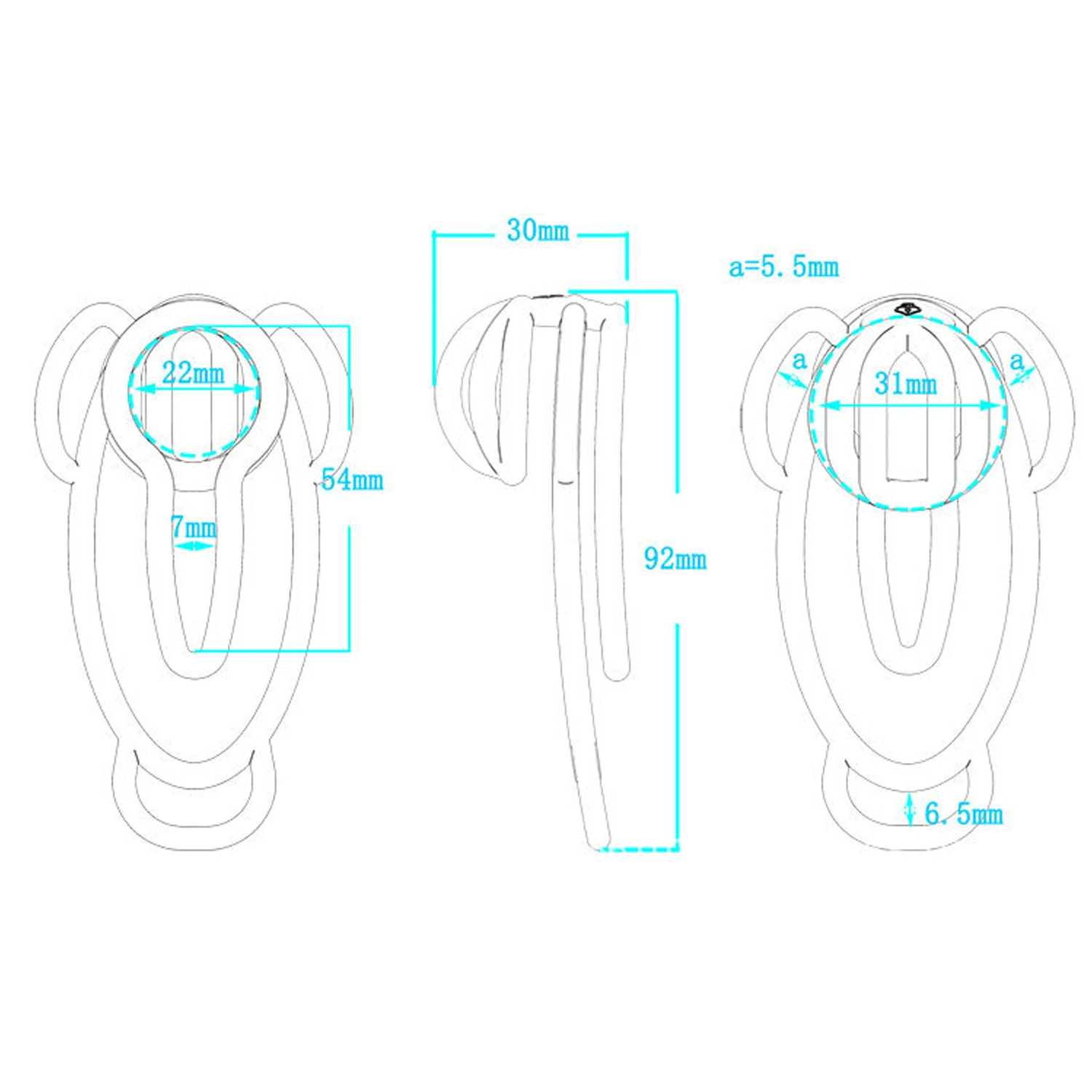 2024 High Quality FUFU Clip Men's Chastity Belt Underwear Training Clip Anti-Cheating Control Bondage Chastity Device Adult