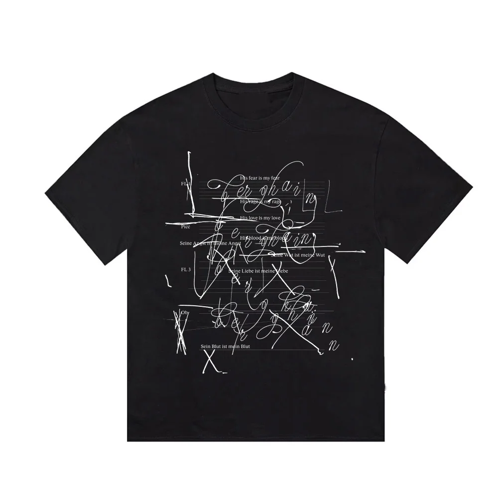 Music Notes Yellow Tee Y2k Tops Harajuku Aesthetic T-shirts Rosalia Lux Tour 2026 Fans Gift Fashion Sport T Shirts Unisex Tops