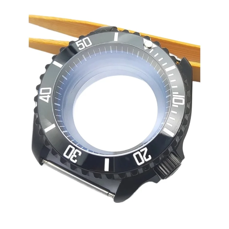 SKX007 Case 42mm Men's Watches Steel Black Case FIT NH35 NH36 Movement Case Watch Accessories Sapphire Glass